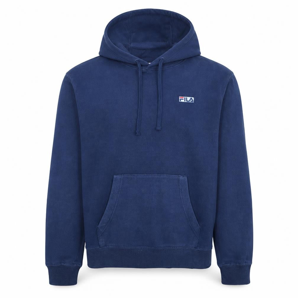 Fila Men's Blue XL Pullover Hoodie with Logo Design