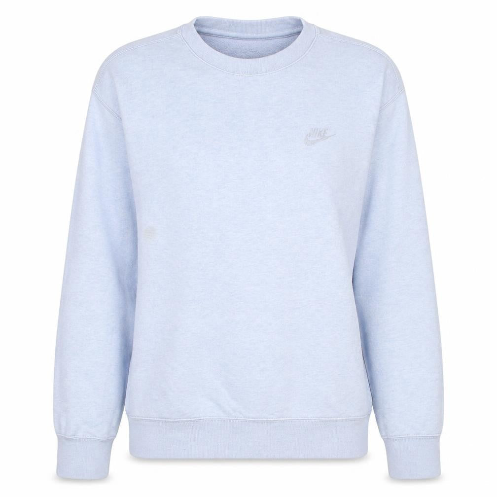 Nike Womens Light Grey Cotton Blend Crew Neck Sweatshirt S