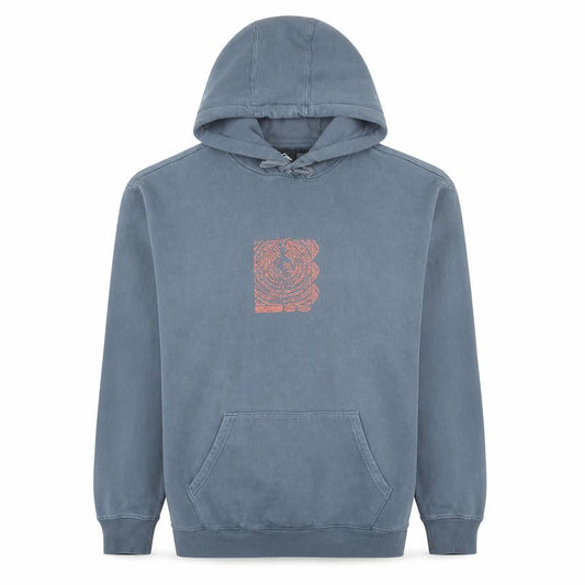 Quiksilver Men's Blue Pullover Hoodie Small Graphic Fleece