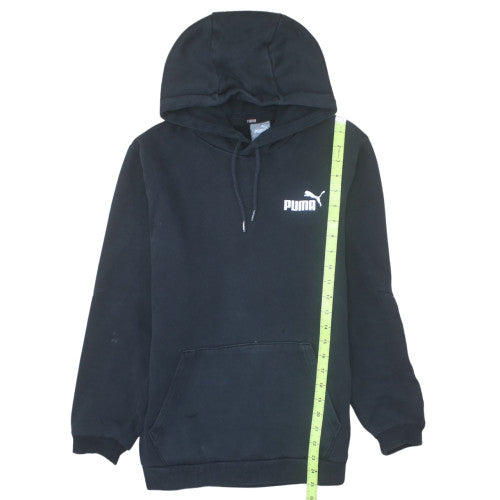 Puma Men’s Black Pullover Hoodie S Regular Fit Fleece Sportswear