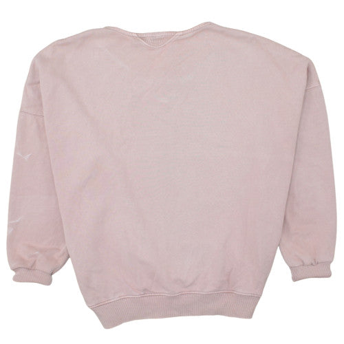 Quiksilver Women's Pink Crew Neck Pullover Sweatshirt Size L
