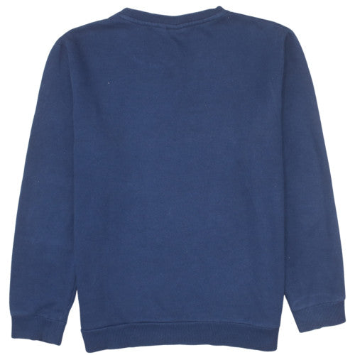 FILA Mens Blue Small Pullover Sweatshirt Logo Graphic