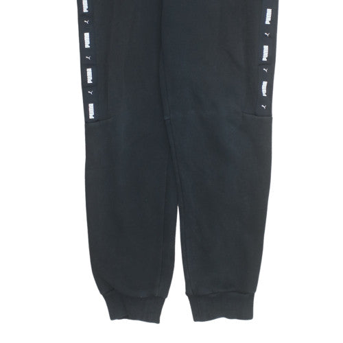 Puma Men's Black Jogger Sweatpants Size S Tapered Fit Activewear