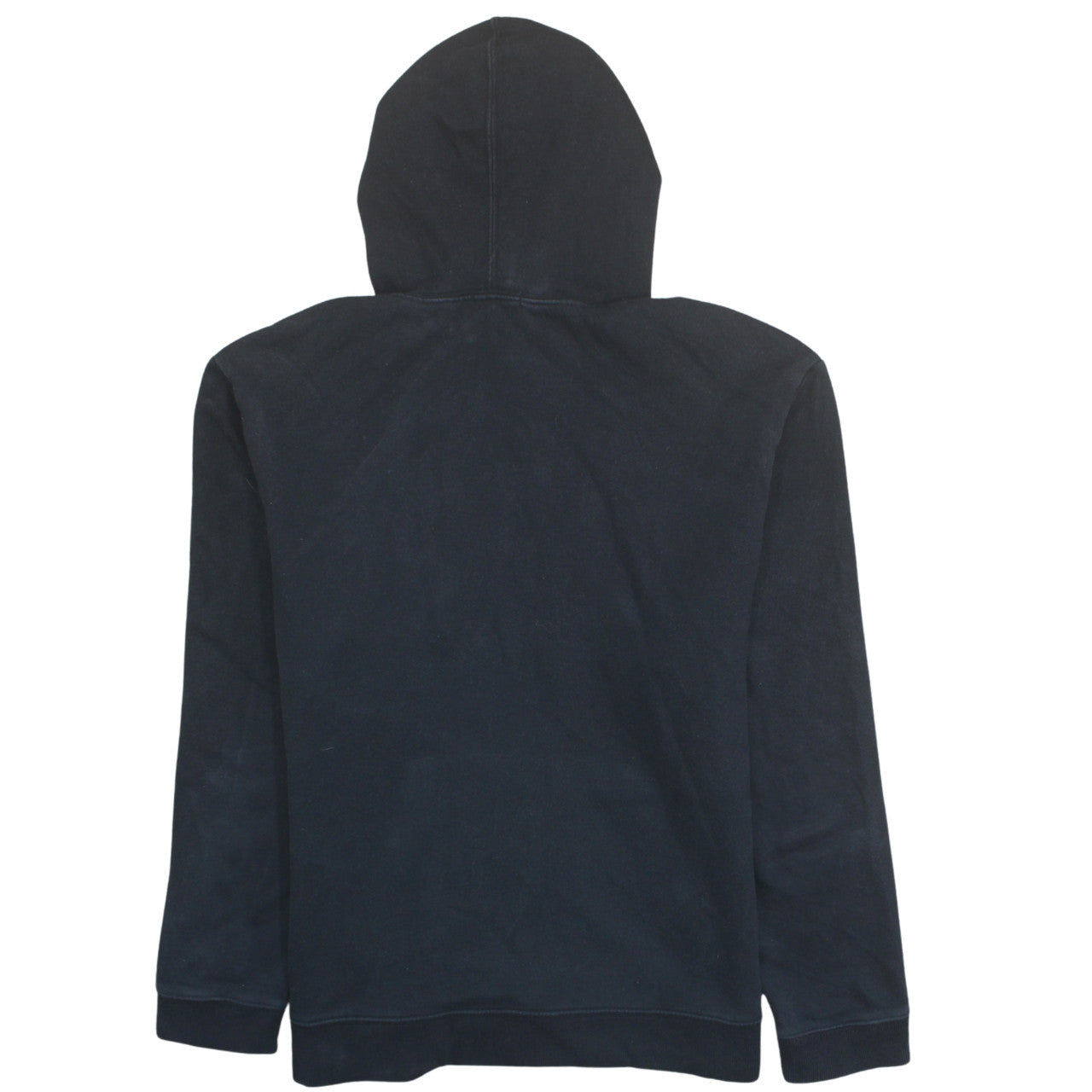GAP Mens Black Pullover Hoodie L Logo Cotton Fleece Sweatshirt