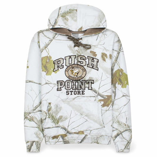Signature Sportswear Mens White Camo Hoodie L Pullover Hunting Style