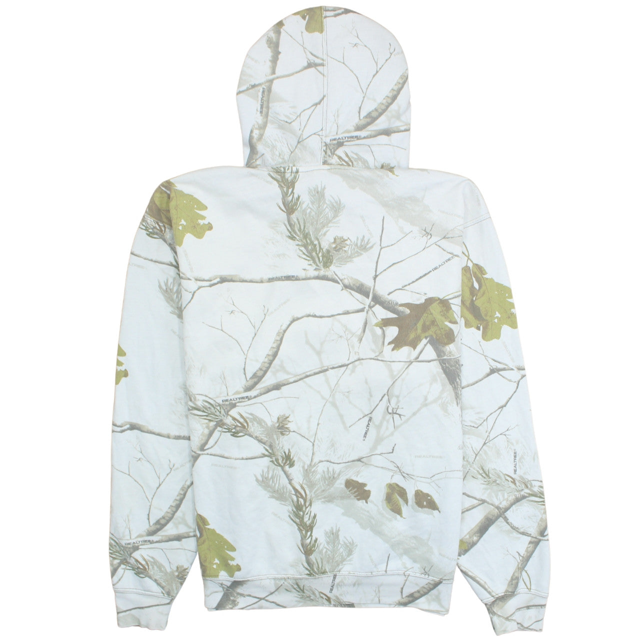 Signature Sportswear Mens White Camo Hoodie L Pullover Hunting Style