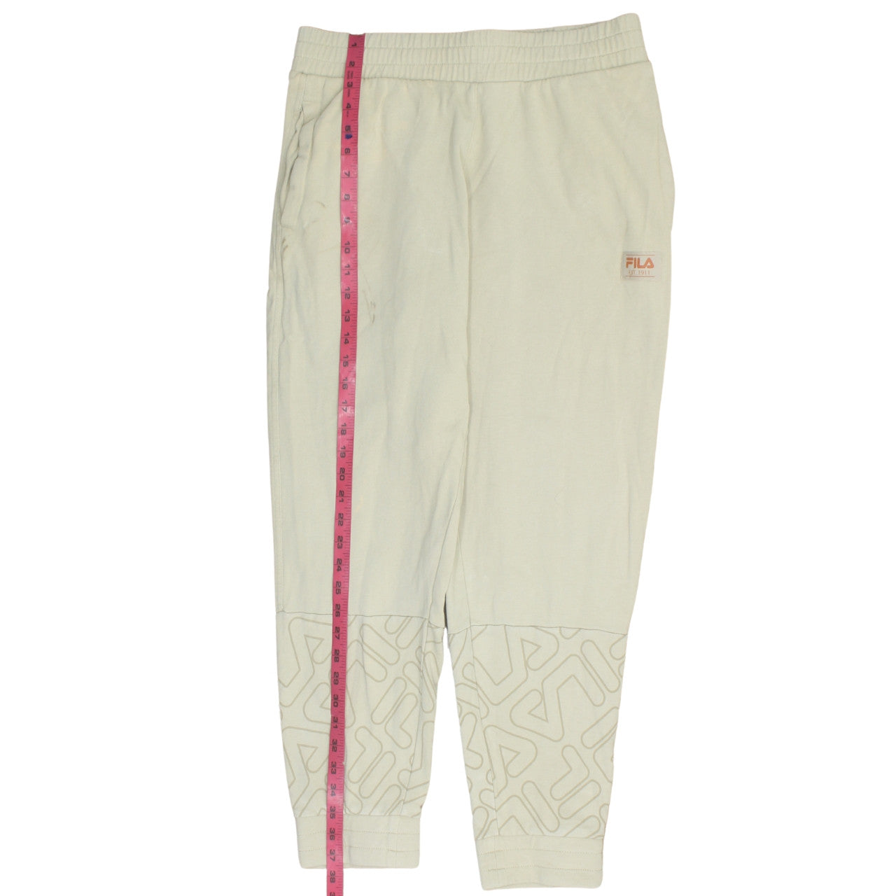 Fila Men Beige Jogger Trousers M Regular Fit Activewear