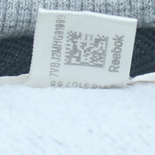 Reebok Mens Grey Crew Neck Pullover Sweatshirt XXL Regular Fit