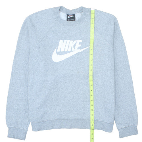 Nike Men's Grey Logo Crew Neck Pullover Sweatshirt Size L