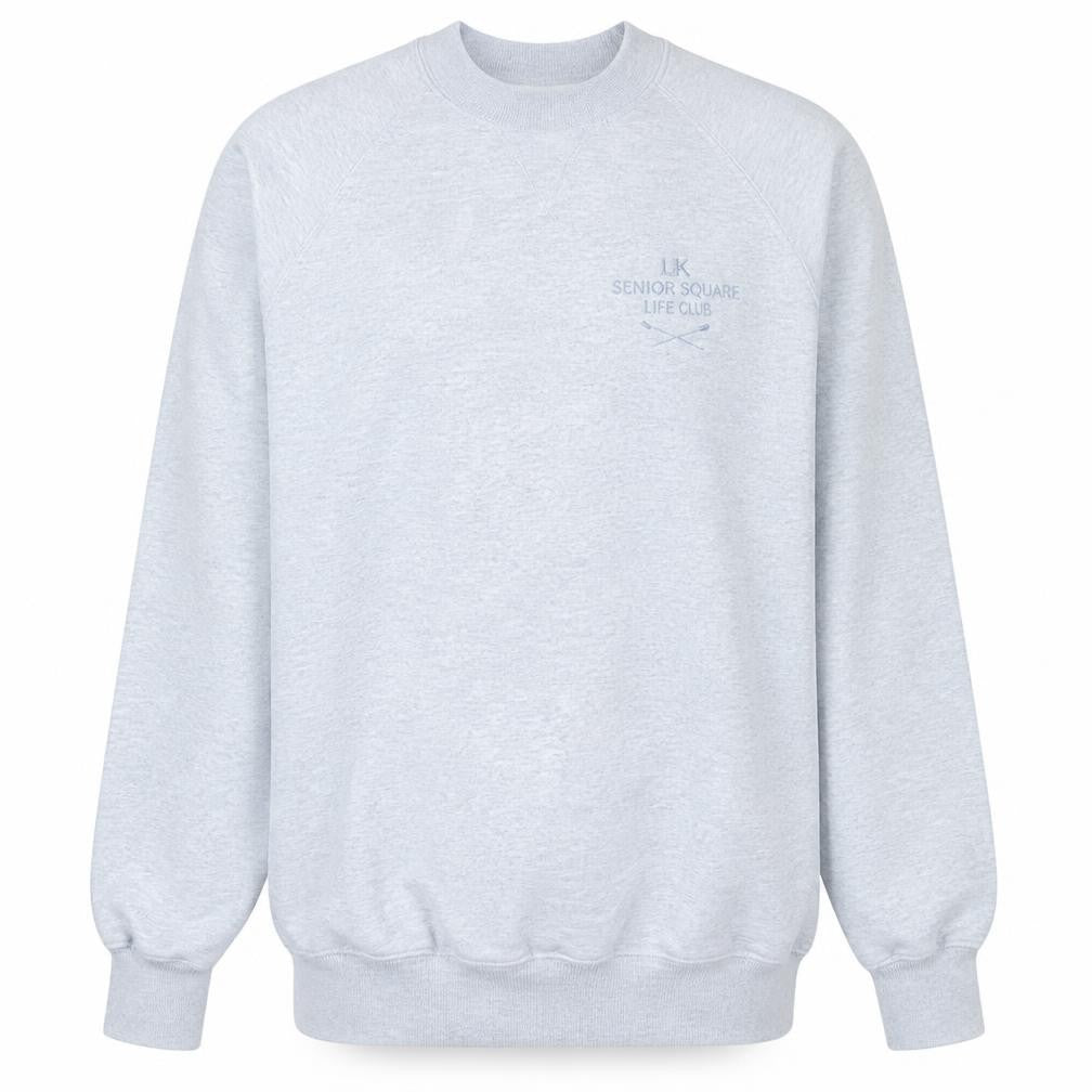 Russell Men Grey XL Crew Neck Pullover Sweatshirt Senior Squad 2016