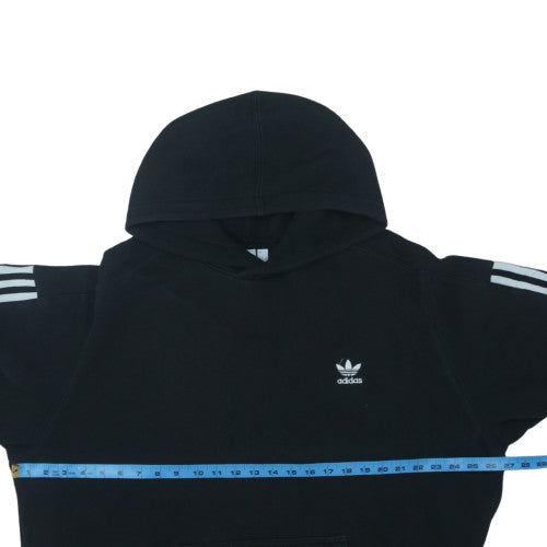 adidas Men's Black Pullover Hoodie L Logo Fleece Sweatshirt