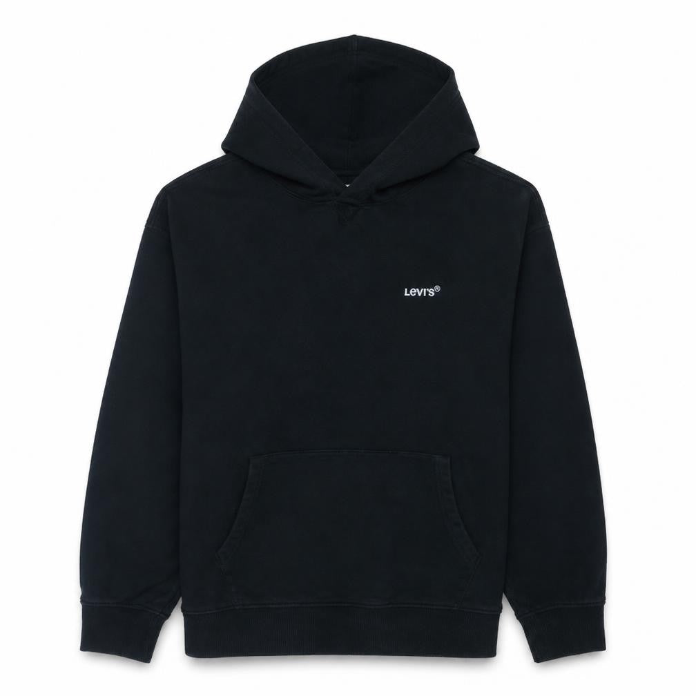 Levi's Mens Black Relaxed Fit Pullover Hoodie Size M