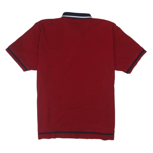 Chaps Ralph Lauren Men's Red Short Sleeve Polo Shirt XL 100% Cotton