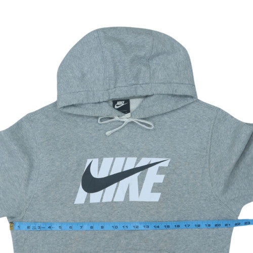 Nike Men's Grey Pullover Hoodie S Graphic Logo Sportswear
