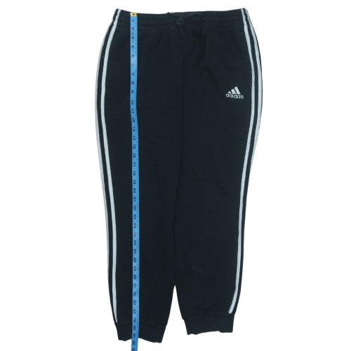Adidas Men's Black L Jogger Sweatpants with Side Stripes