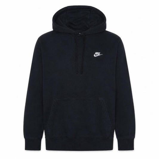 Nike Men's Black Pullover Hoodie L Cotton Blend Casual Sportswear