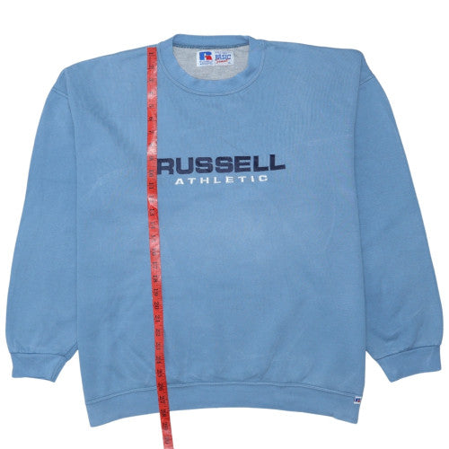 Russell Athletic Men's Blue XL Pullover Sweatshirt Crew Neck Fleece