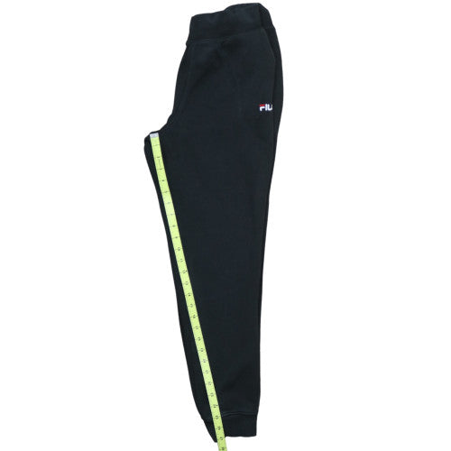 Fila Womens Black Jogger Sweatpants M Regular Fit Fleece Trousers