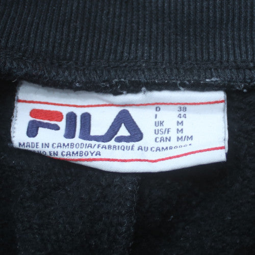 Fila Womens Black Jogger Sweatpants M Regular Fit Fleece Trousers