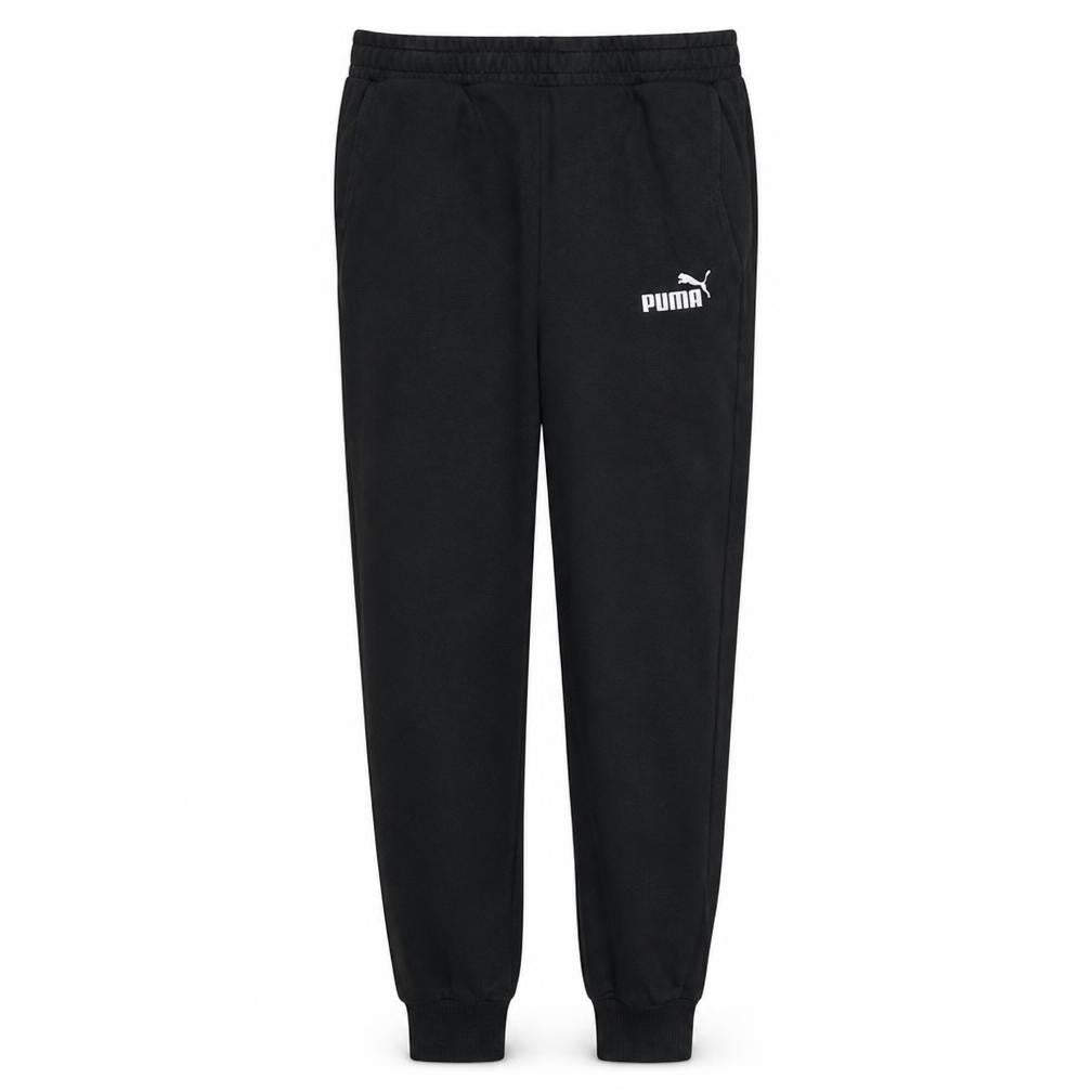 Puma Men’s Black Jogger Trousers M Regular Fit Fleece Elastic Waist