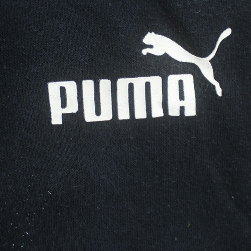 Puma Men’s Black Jogger Trousers M Regular Fit Fleece Elastic Waist