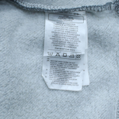 Adidas Men's Grey L Pullover Hoodie Fleece Sportswear