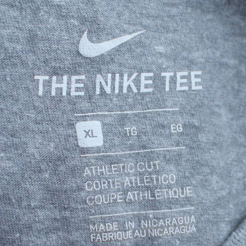 Nike Men's Grey Athletic Fit Crew Neck Short Sleeve T-Shirt XL