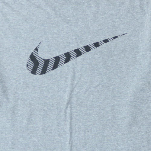 Nike Men's Grey Athletic Fit Crew Neck Short Sleeve T-Shirt XL
