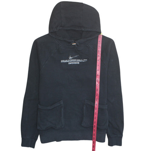 Nike Womens Black Small Pullover Hoodie Sweatshirt with Front Pockets