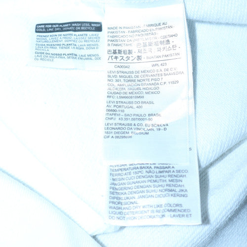 Levi's Women's White Relaxed Fit Crew Neck Sweatshirt Size L