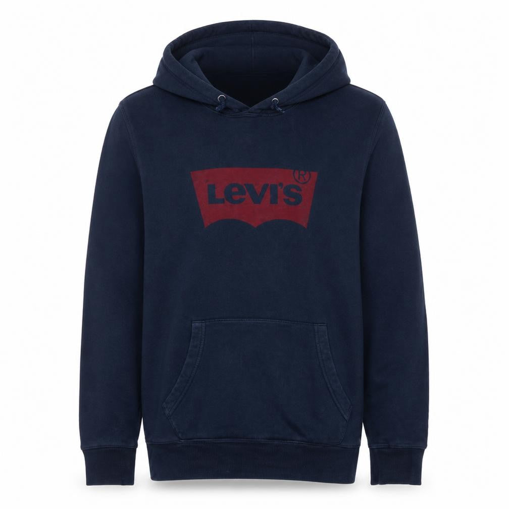 Levi's Men's Blue Pullover Hoodie M Regular Fit Logo Fleece