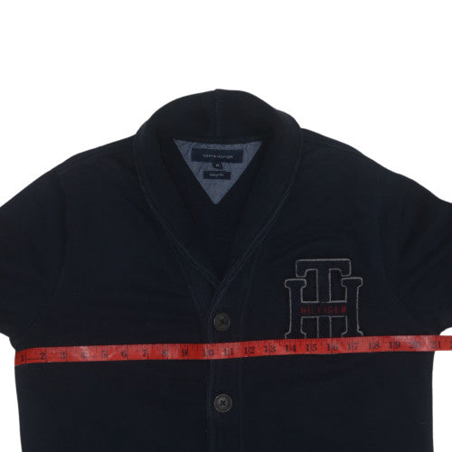 Tommy Hilfiger Men’s Blue Button Cardigan Sweatshirt M Classic Fit