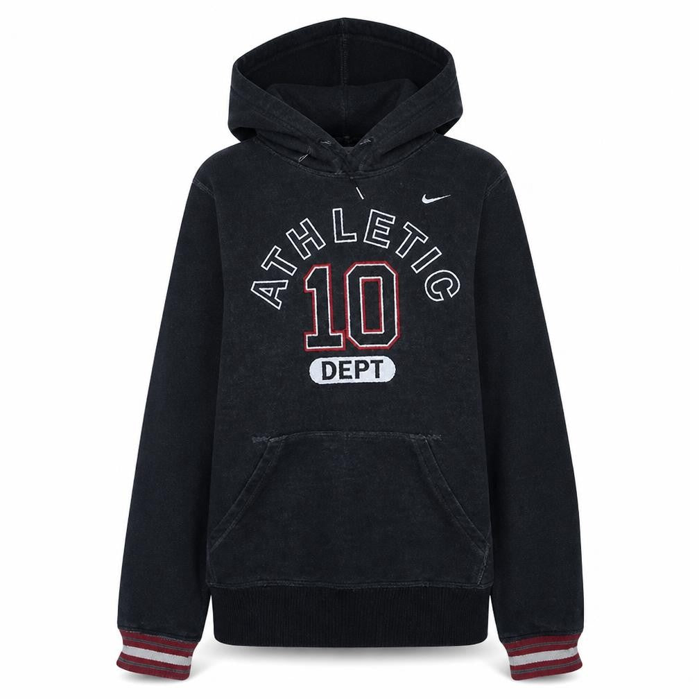 Nike Women Black Small Pullover Hoodie Athletic Dept Logo