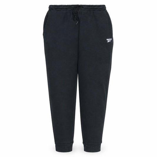 Reebok Womens Black XL Jogger Fleece Sweatpants with Logo