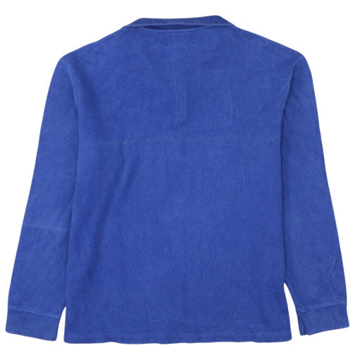 Ralph Lauren Men's Blue Cotton 1/2 Zip Jumper Size L