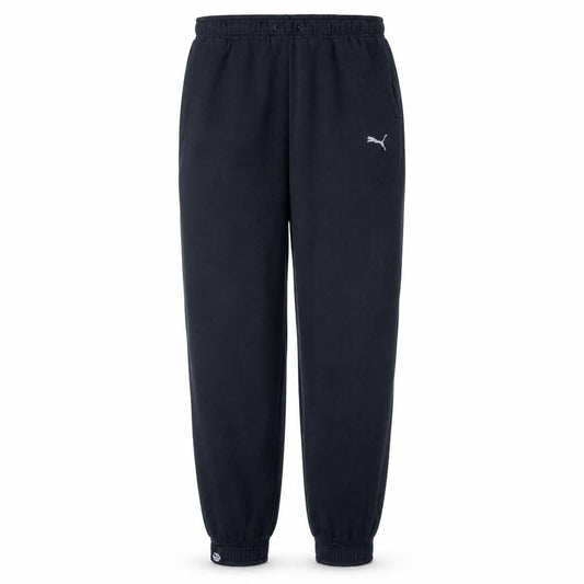 Front view of Puma Men's Black Sweatpants M Regular Fit Cotton Blend