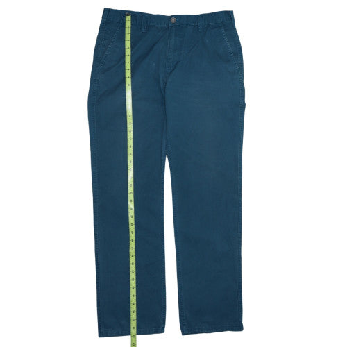 Gap Men's Blue Chino Trousers 36x32 Straight Leg Cotton