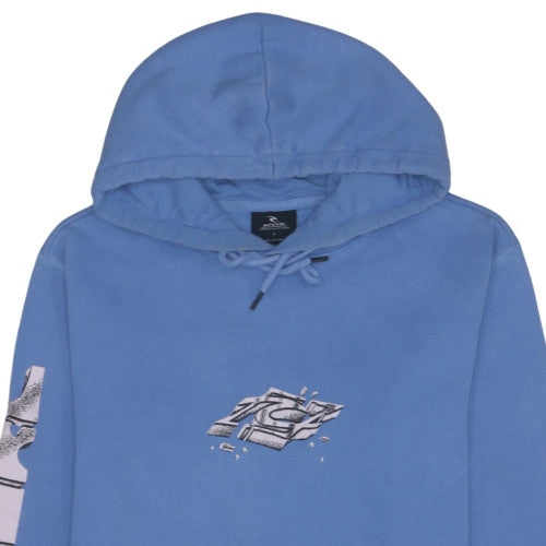 Rip Curl Men's Blue Graphic Pullover Hoodie Size S