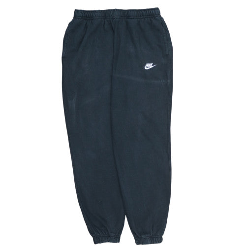 Nike Men’s Black Fleece Sweatpants L Regular Fit Tapered Leg