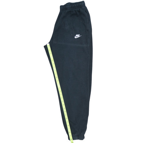 Nike Men’s Black Fleece Sweatpants L Regular Fit Tapered Leg