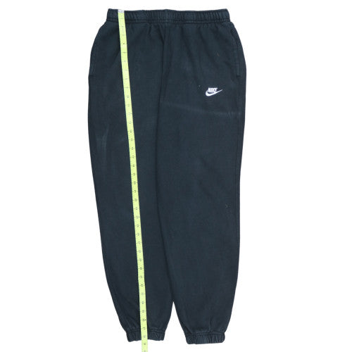 Nike Men’s Black Fleece Sweatpants L Regular Fit Tapered Leg