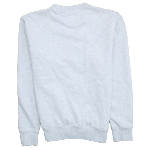 Tommy Jeans Men's Grey Crew Neck Cotton Pullover Sweatshirt S