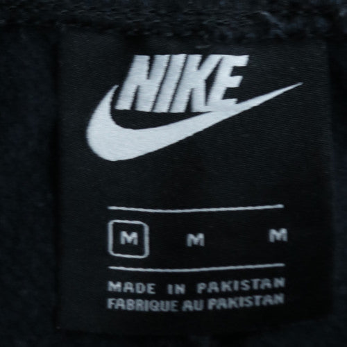 Nike Men's Black Logo Sweatpants M Regular Fit Fleece Tapered