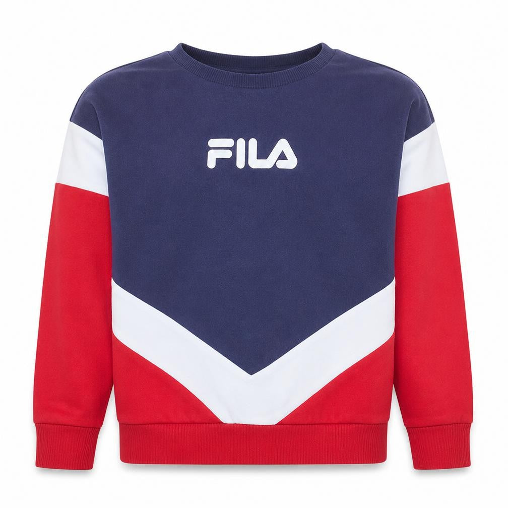 Fila Boys Multicoloured Crew Neck Pullover Sweatshirt Size 12 Years