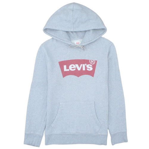 Levi's Mens Grey Pullover Hoodie XS Classic Logo Cotton Blend