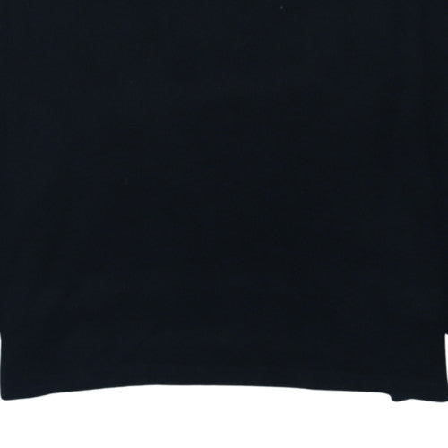 Ralph Lauren Men's Black Long Sleeve Cotton Polo Shirt Size L