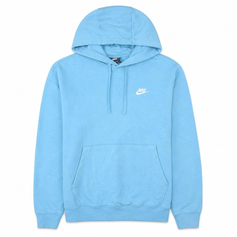 Nike Men's Blue Pullover Hoodie Small Cotton Blend Casual