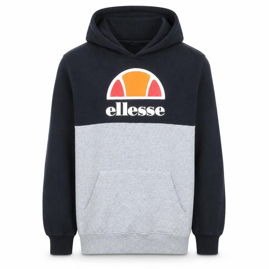 Ellesse Men’s Grey Pullover Hoodie Small Logo Fleece Sweatshirt
