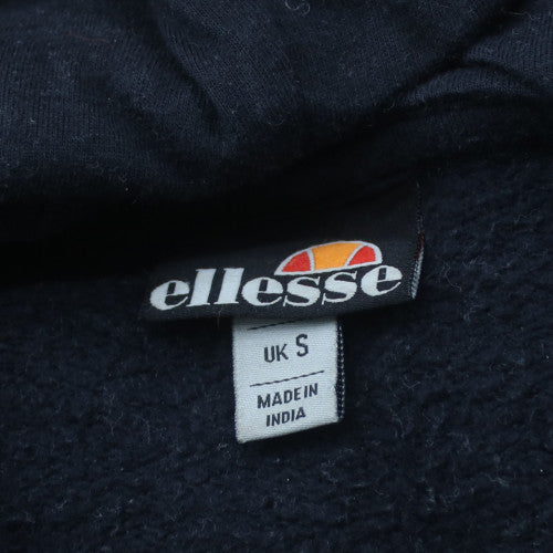 Ellesse Men’s Grey Pullover Hoodie Small Logo Fleece Sweatshirt