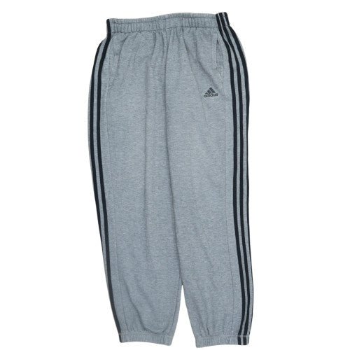 Adidas Mens Grey Climalite Sweatpants L Elastic Waist Casual